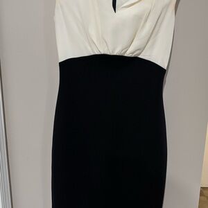Ted Baker Black & Ivory Sweetheart Sheath Cocktail Dress